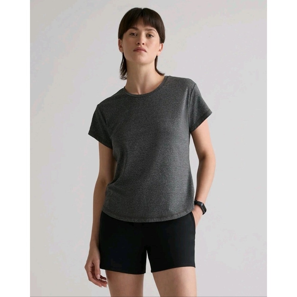 NWT Quince Shirt Flowknit Breeze Tee Women's Medium Charcoal Bundle Sale